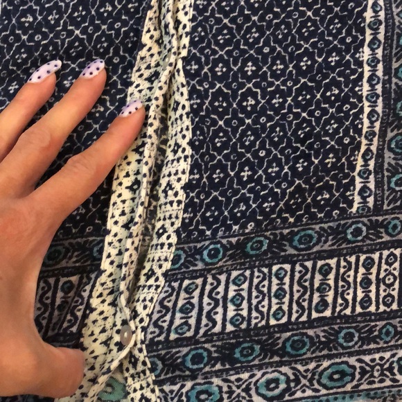 Lucky Brand bohemian floral print tank top with embroidery accent - Picture 5 of 13